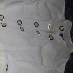 White jean jacket